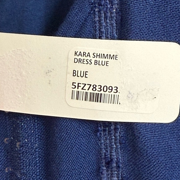 Soft Surroundings Womens Size 3X Kara Shimmer Tiered Sequin Blue Maxi Dress Plus - Picture 6 of 10